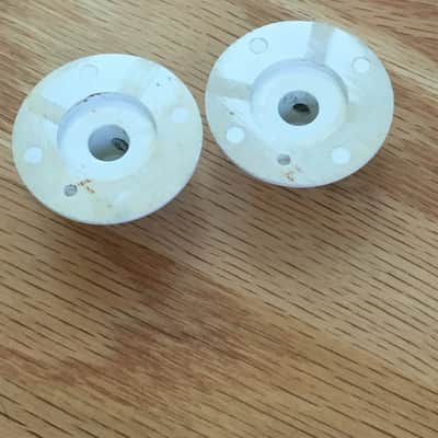 Two Vintage Spec Relic Jazzmaster Knobs Slotted Set Screws CTS Fender Witch Hats image 6