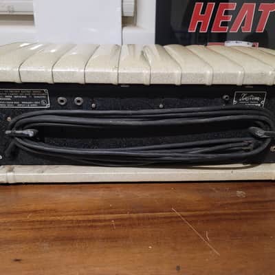 Vintage Kustom K200B-5 4-Channel 100W Amp Head White Sparkle Tuck & Roll 1970s– Tested w/Video image 8