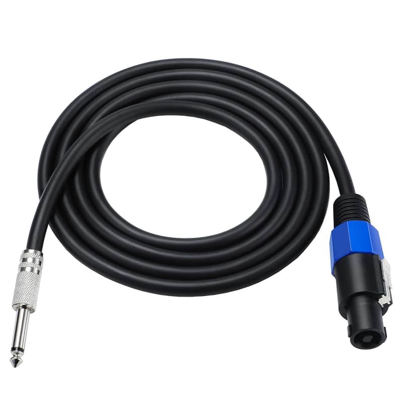 Brand New Speakon to 1/4 Mono Speaker Cable, 6.35mm (1/4 inch) Mono TS Plug Male to Speakon Male Speaker Audio Adapter for DJ/PA Speaker Cord with Twist Lock -1.8M/6FT image 1