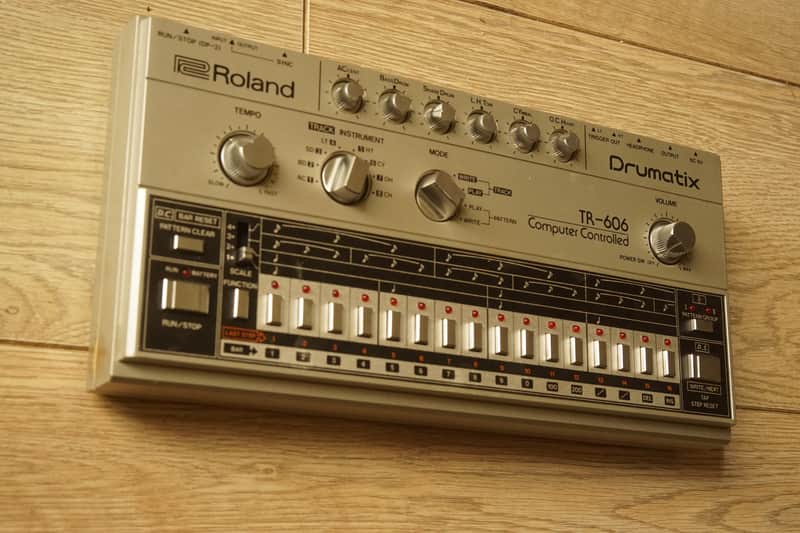 Roland TR-606 Drumatix 1980s - Silver image 1