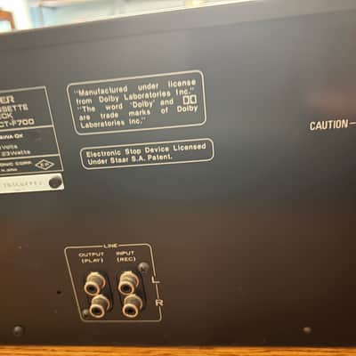 Pioneer CT-F700 mid 80's? - Black matt / polished alumium image 12