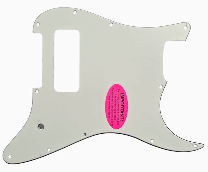 Warmoth Builder's Special-P90 Stratocaster Pickguard-White/Black/White -Mint Condition (Unused).     IMPORTANT: PLEASE READ BUILD SPECS BEFORE PURCHASING- image 1