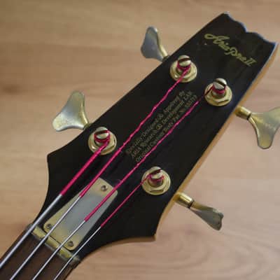1990 Aria Pro II Japan SB-800 Neckthrough Bass (Black) image 2
