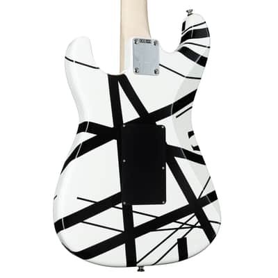 EVH Striped Series WBS White/Black Stripes - Electric Guitar image 6