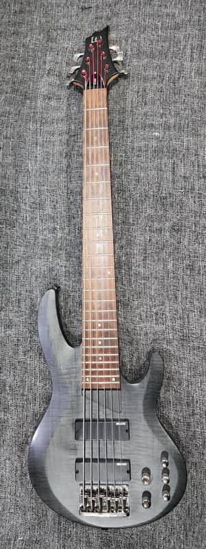 ESP LTD 6-String Bass B-206SM 2007 - 2018 - See Thru Black Satin image 1