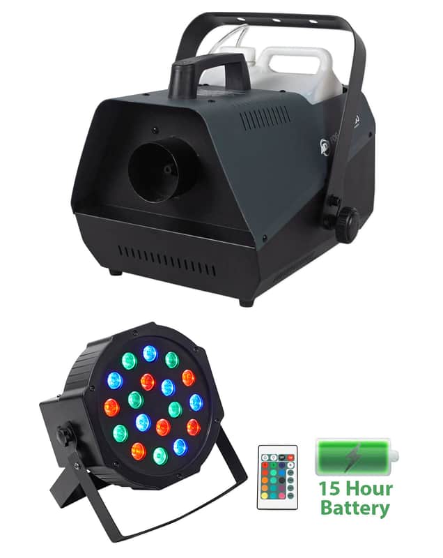 American DJ Fog Fury 3000w DMX Fog Machine With Wired Remote+Battery Par Light image 1