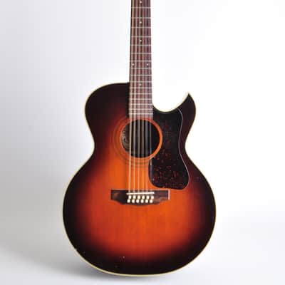1979 Guild F-212 C Florentine cutaway Beautiful Sunburst guitar!  Rare and collectible image 2