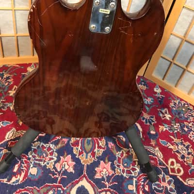Global 4 String Short Scale Bass EBO Copy 1970's Walnut image 7