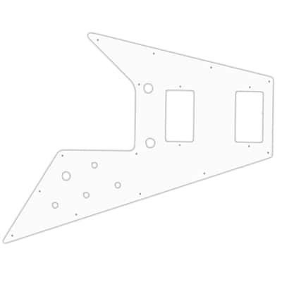 Pickguard For '67 Reissue Series Gibson Flying V - 3-PLY WHITE
