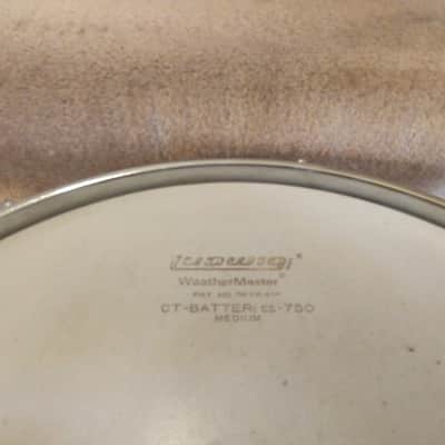 Ludwig Vintage Acrolite aluminum snare drum pointed corner badge mid-70s very clean! image 15