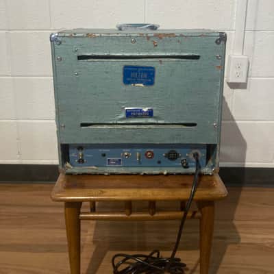 Hilton HP-95 1965 - Dual 6L6 guitar head - blue image 4