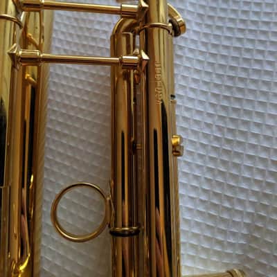 Pre-owned Van Laar B1 trumpet in gold plate! image 1