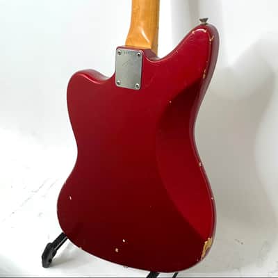 Fender Jaguar 1966 - Candy Apple Red Matched Headstock image 3