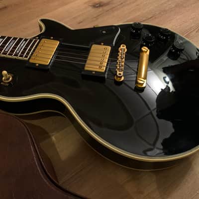 Rare Orville Les Paul Custom (MIJ Orville by Gibson) Black Beauty with factory Gibson Openbook Headstock image 11