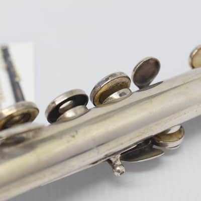 Vintage Selmer Handmade Solid Sterling Silver Flute Open Hole w/ Offset G C Foot image 16