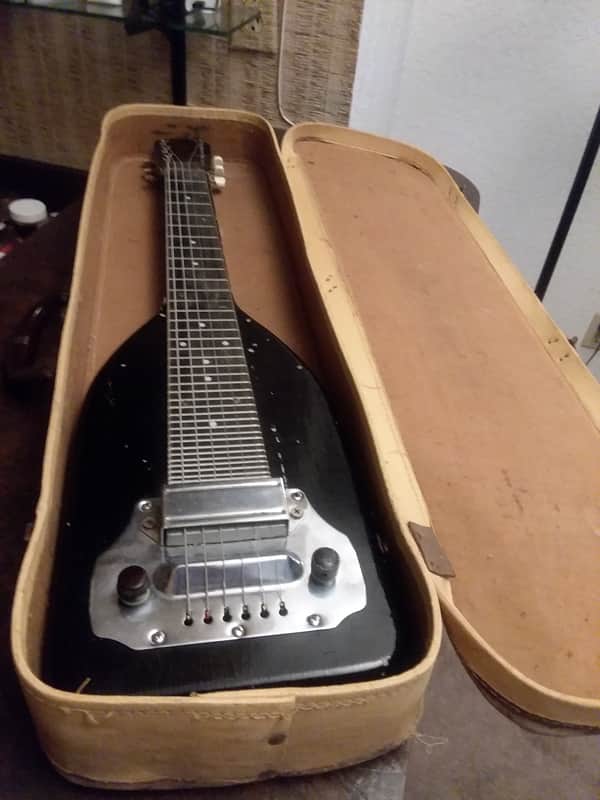 Vintage Electric 6-String Lap Steel Art Deco Guitar with original case 40's-50's - Fair