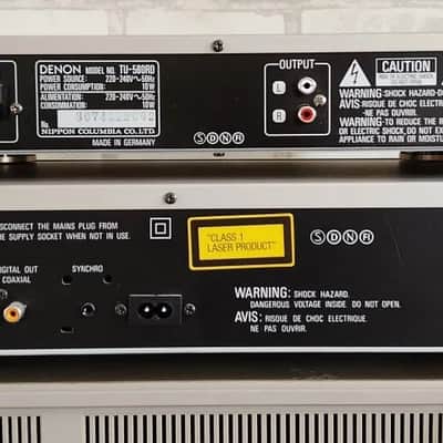 Denon PMA-480R / DRM-740 / DCD-615 / TU-580RD Rare Vintage Cassette Deck  Set image 8