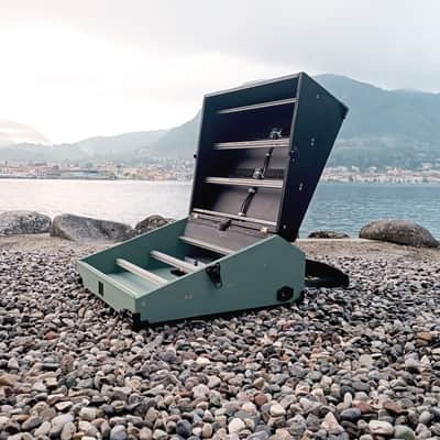 18U Eurorack Case Powered, 104 hp (or 84 or 126 hp) patched resealable, modular synthesizer synth image 1