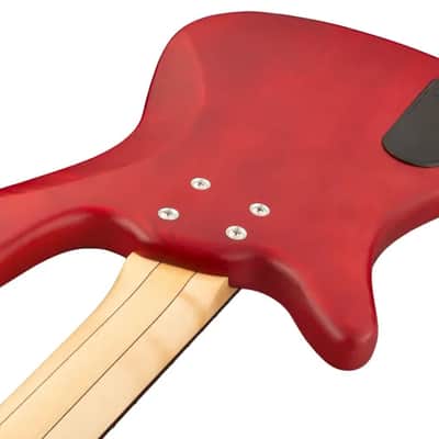 Warwick RockBass Streamer Standard, 4-String - Burgundy Red Transparent Satin image 3