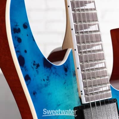 Ibanez GIO GRGR221PA Electric Guitar - Aqua Burst (GRGR221PAAQBd1) image 4