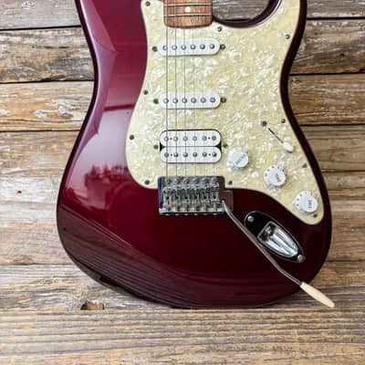 2008 Fender Standard Stratocaster MIM HSS - Midnight Wine image 2
