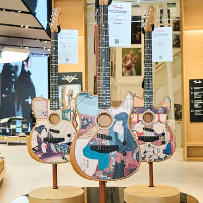 2025 Fender American Acoustasonic Telecaster Kuniyoshi Collection Geisha - FENDER EXPERIENCE 2025 Tokyo Flagship Exclusive Limited Edition image 21