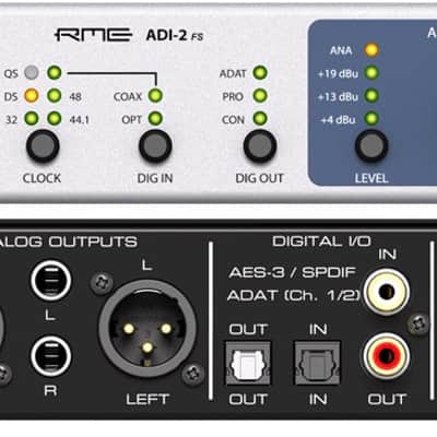 RME ADI-2 FS 24 Bit / 192 kHz, 2-channel Hi-Performance AD/DA-Converter, Open Box image 1