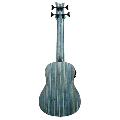 Ortega RUSWB-UB Bamboo Series Solid Bamboo Top & Neck Short Scale 4-String Acoustic-Electric Uke Bass w/Deluxe Gig Bag image 5