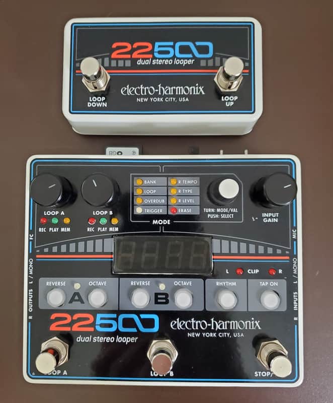 Electro-Harmonix 22500 Dual Stereo Looper with Foot Controller 2015 - Present - Black image 1