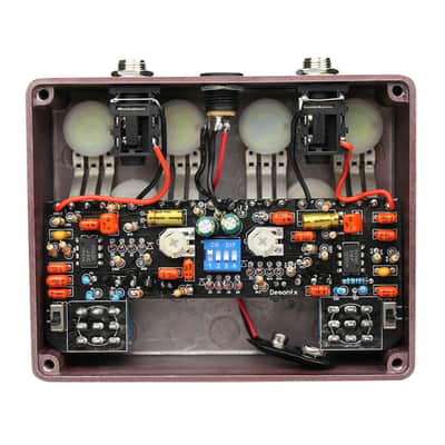 Demonfx King Overdrive DUAL DRIV Boost Distortion Guitar Effect Pedal 4 DIP CA image 4