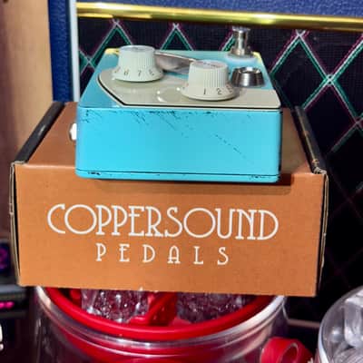 Coppersound Pedals Strategy V1 Preamp / Overdrive Sonic Blue Relic image 6