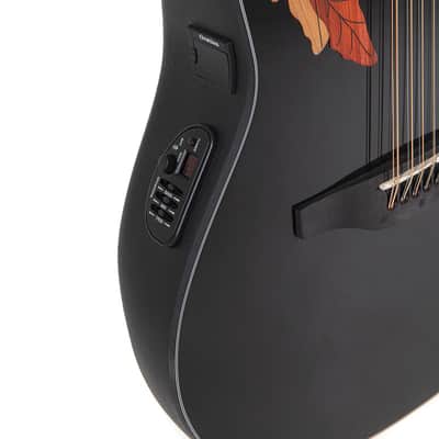 Ovation E – akustická kytara Celebrity Elite Mid Cutaway 12-strunná Černá image 6