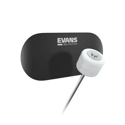 Evans EQ Patch Black Nylon Double Bass Drum Patch, 2 Pack - EQPB2 image 2