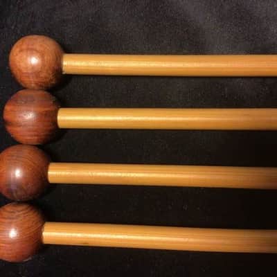 Rohema Percussion - Percussion Mallets Xtra-Hard 25MM Ball (Made in Germany) Bamboo Handle 2 Pairs image 3