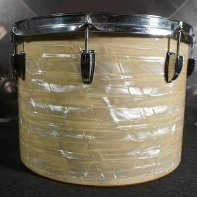 Ludwig Concert Tom 14" Diameter x 10" Depth 1970s - White Perloid image 7
