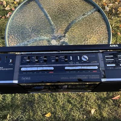 AIWA CS-W90 👉MINT Rare Vintage Cassette Deck Boombox Japan Warranty 1980s image 12
