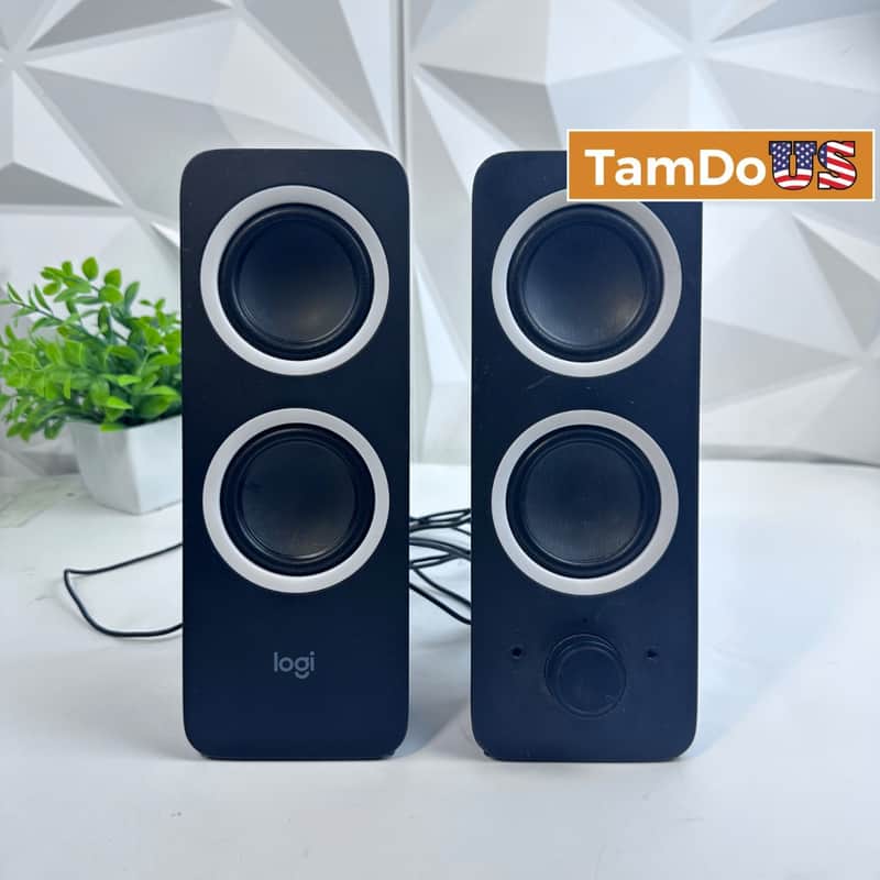 Logitech Z200 Multimedia Speakers 2.0 Desktop Computer Sound System Black Bild 1