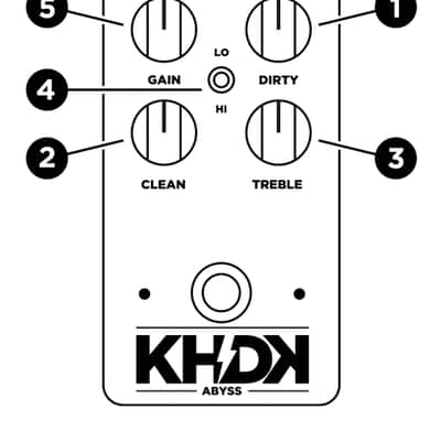 KHDK Electronics Abyss | bass overdrive pedal image 4