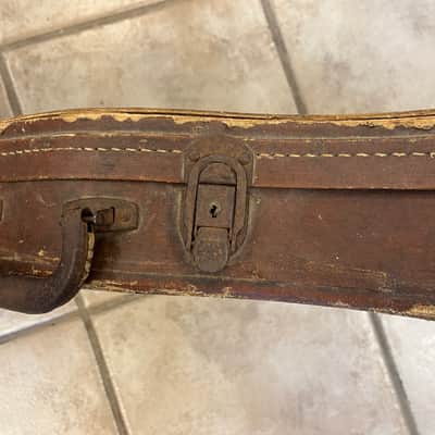 Vintage 1957 Gibson Les Paul 4 Latch Brown Case Pink Lining image 14