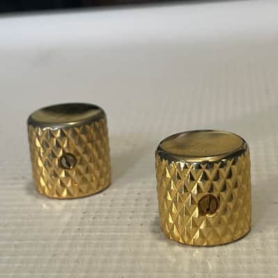 2022 Era MIM Charvel San Dimas Pro Mod Guitar Gold Heavy Knurl Volume Knob Set x2 image 2