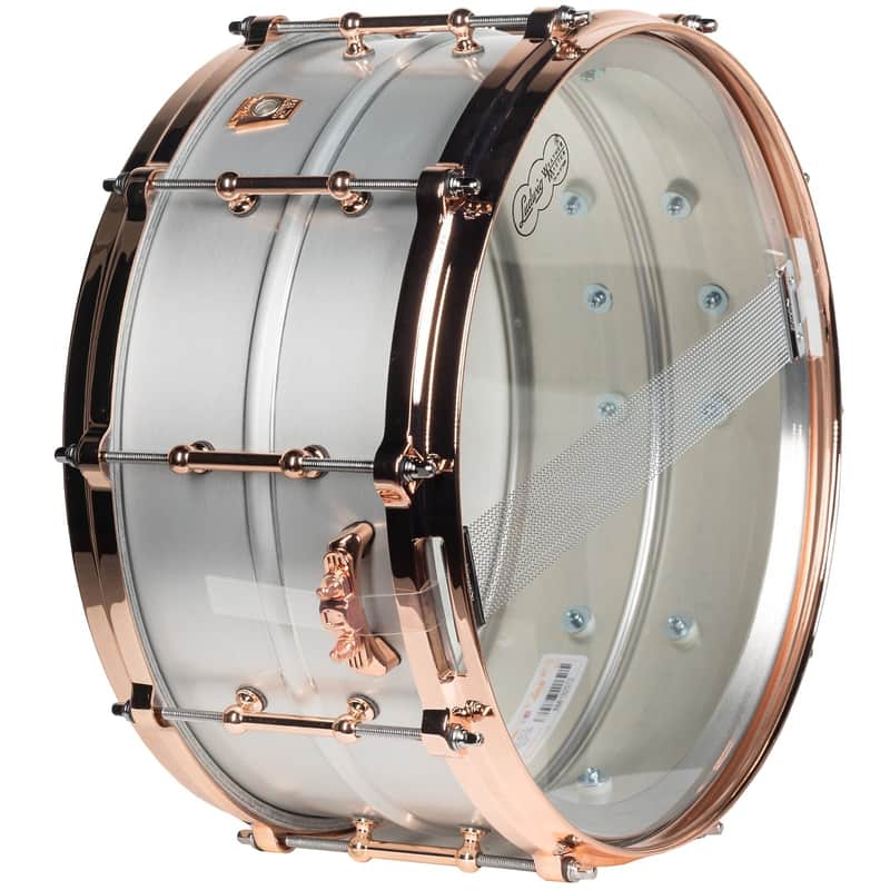 Ludwig LM405DTC Acrophonic 6.5x14" 10-Lug Snare Drum with Copper Hardware image 2