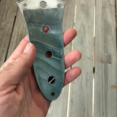 Fender Jazz bass control plate Lefty Left Handed 1999 - Chrome project image 7