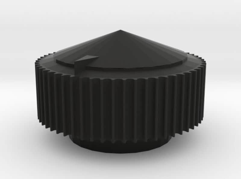 Made in the USA reproduction Philco Tone or Volume-Black Natural Versatile Plastic image 1