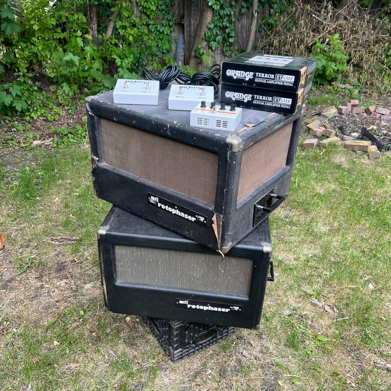 1970’s MTI Rotophaser RM-80 Portable Rotary Speaker Rig Incl. Orange Power Pedal & Custom Switch image 1