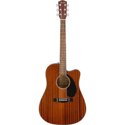 Fender CD-60SCE Dreadnought Acoustic Guitar - Walnut Fingerboard, Mahogany image 1