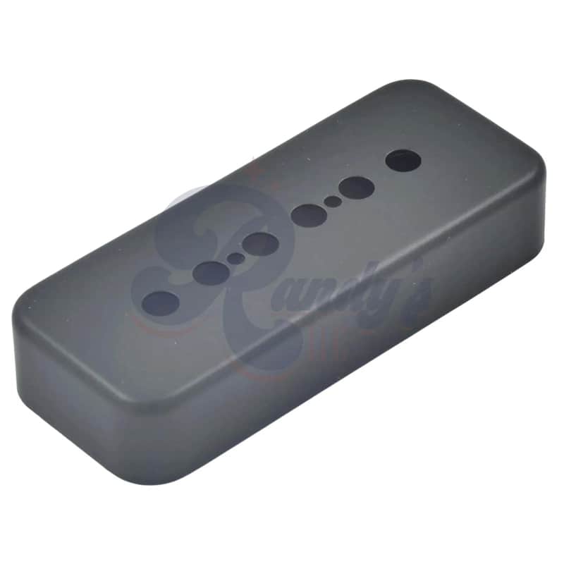 Advanced Plating 1922SBPC P-90 Soapbar Pickup Cover (49.2mm) - Fits Gibson®-Solar Black Powder Coat image 1
