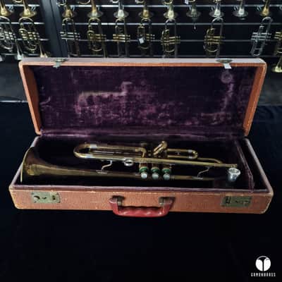 Extra early 40`s F.E Olds Ambassador Los Angeles Hubbard Morgan gamonbrass trumpet image 2