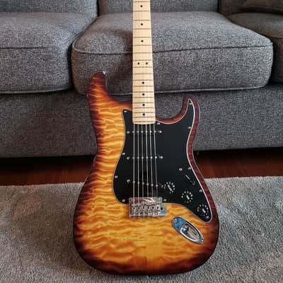 Fender Rare Quilted Limited Edition American Professional Mahogany Stratocaster Violin Burst 2017 image 4