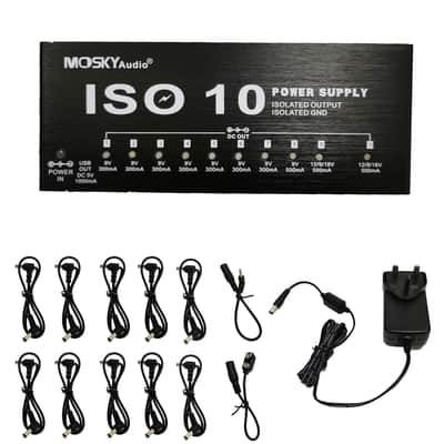Mosky Pedal Power Supply DC 9V-18V 10 Outputs US/UK/EU Plug,price include the import duty to US buyer image 6