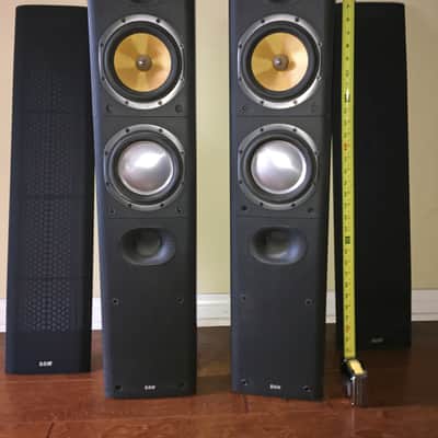 B&W Bowers & Wilkins DM 603 S3 Speakers Floor Standing 5:1 Surround Sound Stereo Audio Excellent image 1